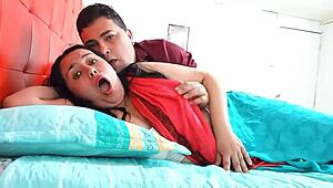 Indian Stepmother Fucked Hard By Her Stepson. Desi Sex In Bed