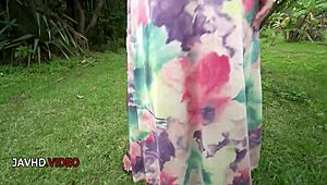 Hot Saya Tachibana Gives Steamy Outdoor Blowjob