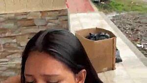 She sucked the scort cock in public for just thirty dollars