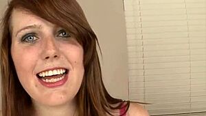 Teen slut swallows mature cum