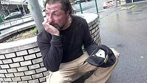 big dick beggar picked up for hot sex