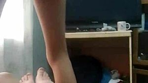 slutty step daughter gets naked for daddy play with her tiny 18+ tits handjob him and get on his cock back ride hottest video ever