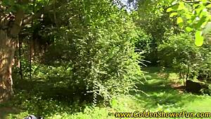 Slut gets piss facial