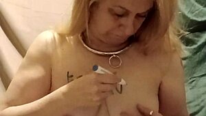 mature french housewife chained for doggystyle spanking training