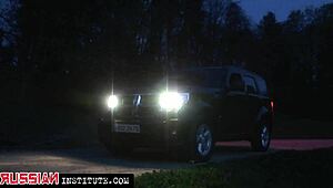 hot brunette rides my cock on our secret date