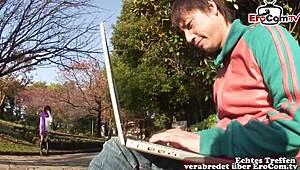 devote asian hairy teen gets deflowered in casting