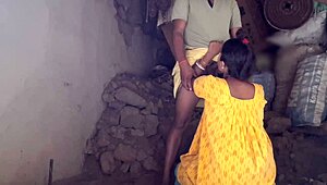 asian housewife gives jungle blowjob and swallows cum