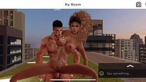 Risky rooftop sex with lone and ruby