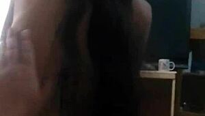 slutty step daughter gets naked for daddy play with her tiny 18+ tits handjob him and get on his cock back ride hottest video ever