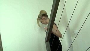 fucking blonde milf in stockings and heels