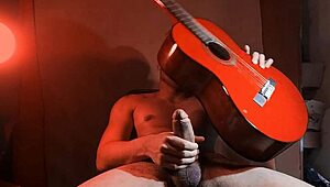 Guitarjob Fucking With Yamaha Guitar In Chinese Style