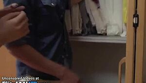 Japanese adorable short babe squirts and gets fucked