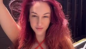 Italian Big Tits Milf Artemisia Love Smoking A Cigarette Outdoor