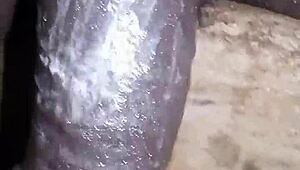 bigblackie shaves and masturbates with big black dick