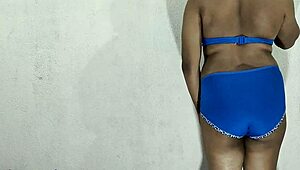 Blue Bikini Crossdressing Indian Shemale Part 4