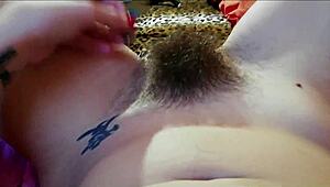 Hairy bush compilation shows huge clits up close