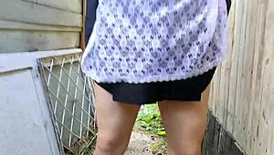 fucked stepmom in her dirty white panties she peed in