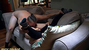 real wmaf couple shares intimate homemade moment