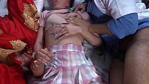 Indian doctor examines patient with dirty hindi talk
