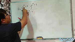 asian student nerds study math with teacher in bedroom
