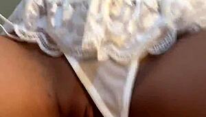 College slut riding dick