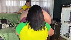 Tattooed girls celebrate brazil win together