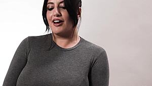 Huge tits arabic babe sarah does hot masturbation after kinky interview