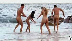 Vixen Beach Babes Have Crazy Foursome Fun
