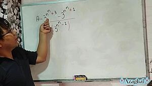 asian student nerds study math with teacher in bedroom