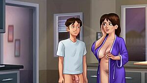 Step mom looked back then silent