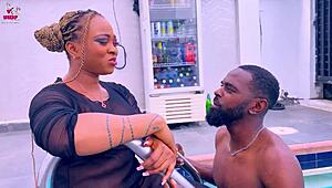 mareme edet fucks four guys she met at the poolside today
