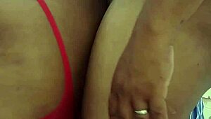 Latina moans loud while getting pussy licked