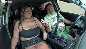 Madura leaves swing parties and gets wild in car with marcela moraes
