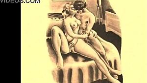 Vintage erotic drawings