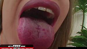 Brandi lyons begs for all holes filled by three dicks