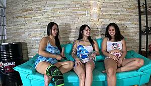 Na cama com maya hyuga e bate bola de bia andrade tudo junto com tifanny lopes