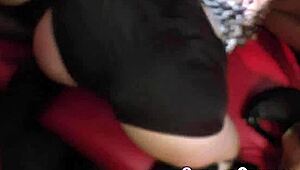 this party slut got her face jizzed after the wild outdoor gangbang