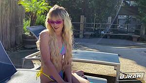 bjraw blonde spinner lilly bell gets a huge facial