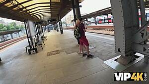 hardcore sex after fucking in train station toilet