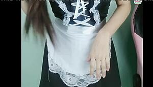 X Thai student shows cute live play