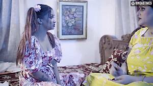 Desi stepmom teaches stepdaughter sex with boyfriend