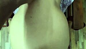 Awesome asian wife sucks balls and fucks