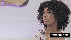 hot black stepmom misty stone has threesome sex with her stepdaughter daya knight and stepson