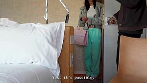 indo girl gets unexpected creampie during intense sex