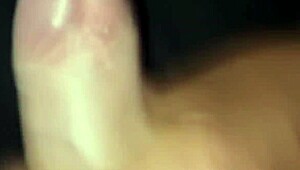 amateur handjob with big cock close up finish