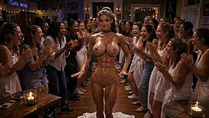sorority girls oil wrestle nude at wild party