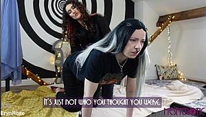 therapist transforms client into submissive concubine in brainwashing scene