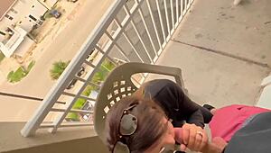 Extreme public sex on the side of the road caught