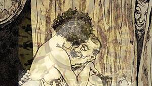 Vintage erotic art displayed