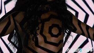 ebony hairy pussy milf ana foxxx exposing petite 18+ body for playboy